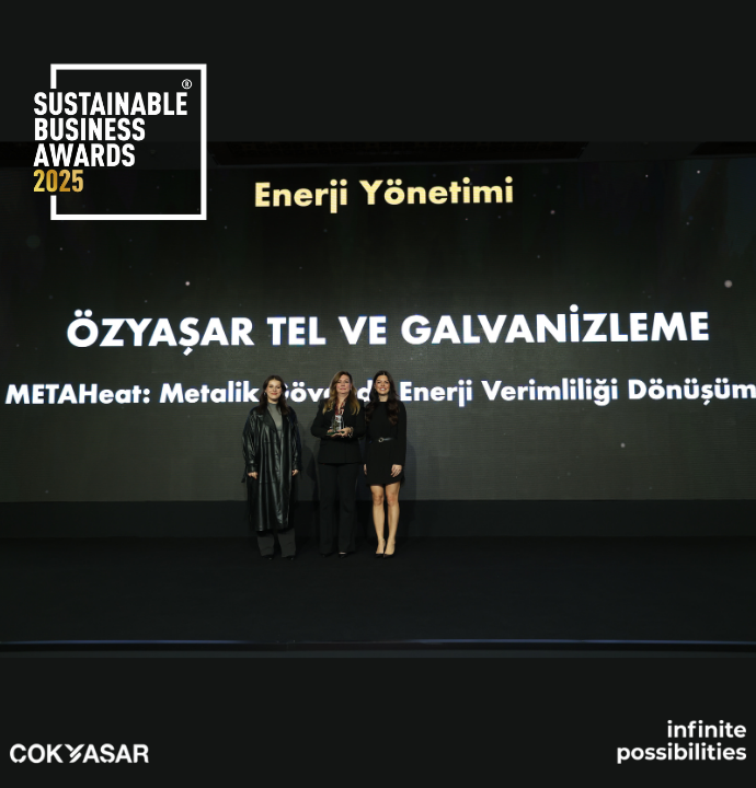 Sürdürülebilirlik İş Ödülleri'nde Enerji Yönetimi Kategorisi Ödülüne Layık Görüldük!